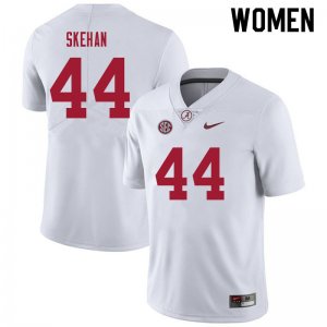 NCAA Women's Alabama Crimson Tide #44 Charlie Skehan Stitched College 2021 Nike Authentic White Football Jersey NV17A21HH